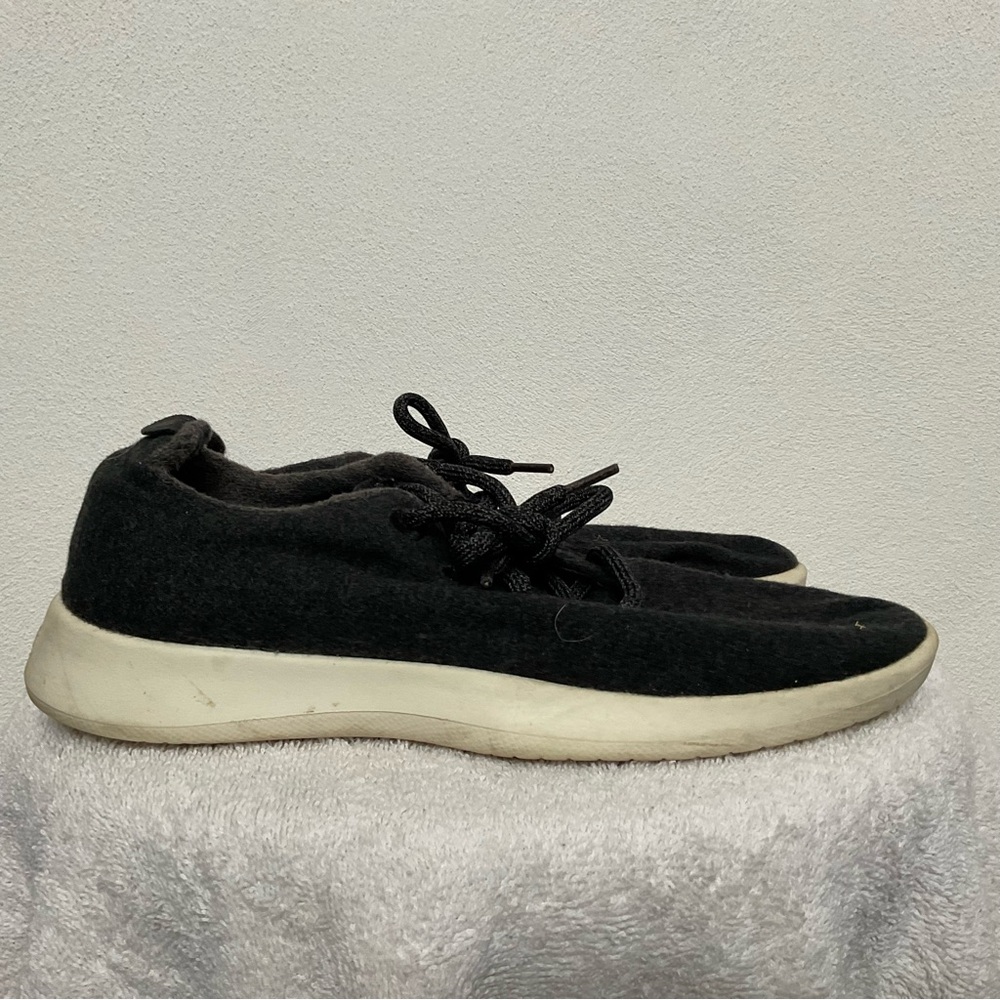 Allbirds Charcoal Grey Wool Runner Go Lace Up Walking Shoes Size 10 Warm